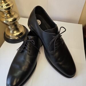 Cole Haan Black Denton Derby Leather Oxfords Sz 10 Preloved